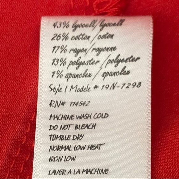 Blank NYC Bright Red Classic Low Rise Spray On Skinny Jeans Size 25 - Picture 12 of 13